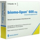 Biomo-lipon 600mg 5 Ampül